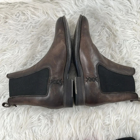 FRYE MELISSA CHELSEA Pull Up Leather Boots Size 7.5 - Picture 5 of 11